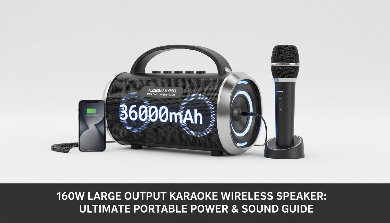 160W Karaoke Wireless Speaker: Power and Portability