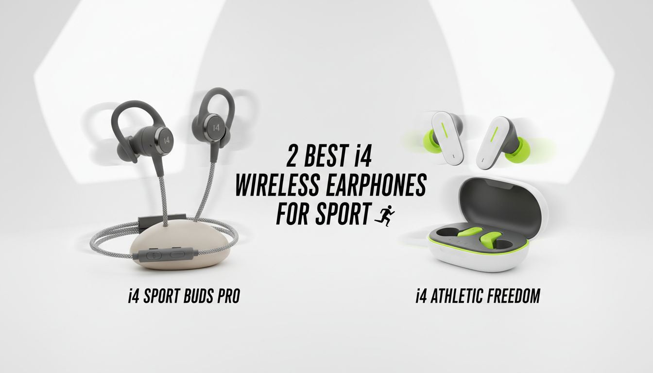 2 Best i4 Wireless Bluetooth Earphones for Sport Enthusiasts