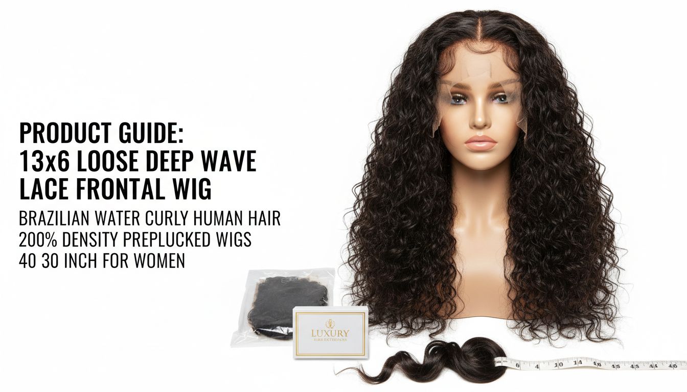 13x6 HD Loose Deep Wave Lace Frontal Wig - Premium Choice