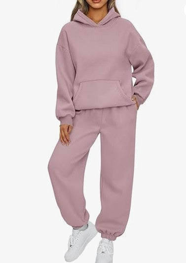 Autumn And Winter New Women's Casual Hooded Sportswear Long Pajama Set null