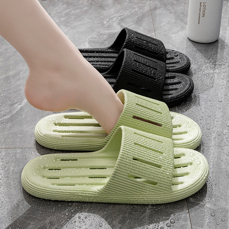 Summer Home Slippers With Hollow Sole Design Non-slip Floor Bathroom Slipper For Women Men's House Shoes null