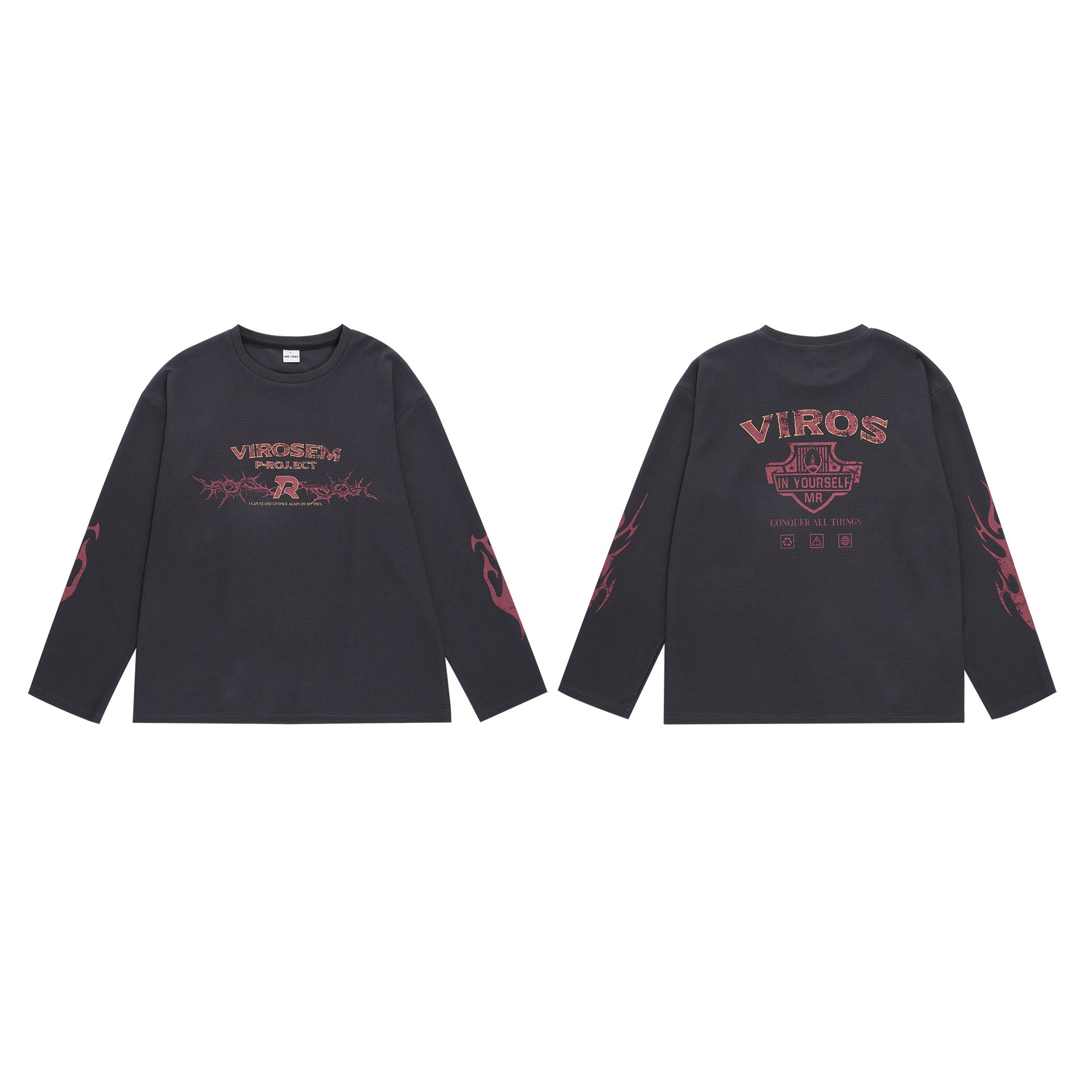 American Vintage Street Trendy Loose All-match Long-sleeved T-shirt