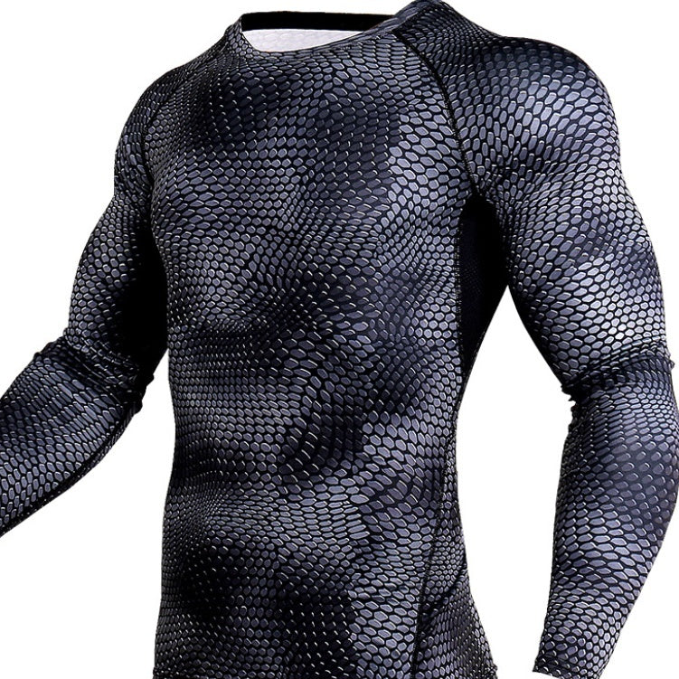 Men Gym Running Shirt Quick Dry Breathable Fitness Sport Shirt null