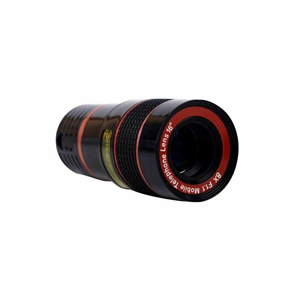 HD 8X Clip On Optical Zoom Telescope Camera Lens For Universal Mobile Cell Phone null