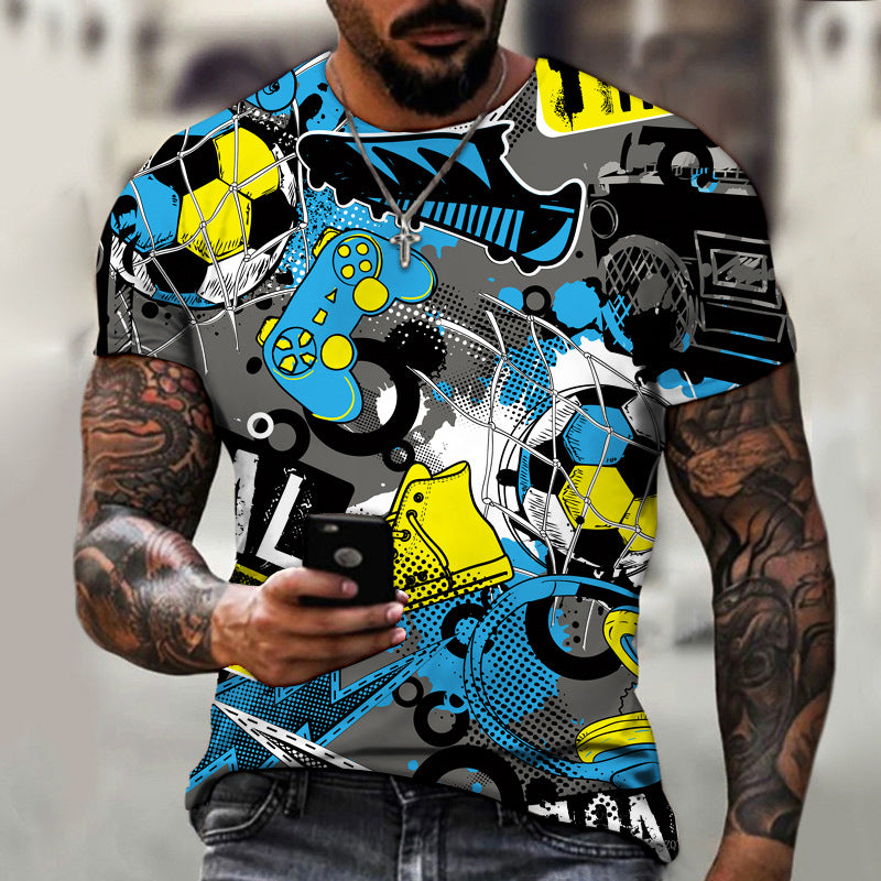 Football 3D Printed Men's T-shirt