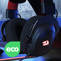 Redragon H510 PRO Zeus-X RGB Wireless Gaming Headset 7.1 Surround Sound 53MM Audio Drivers  Multi Platforms Headphone