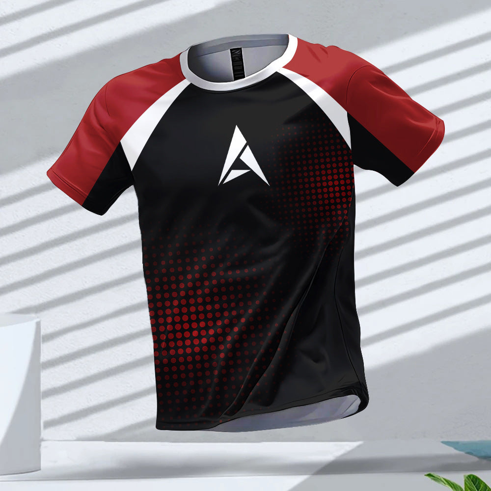 Solid Color Pattern Sports T-shirt