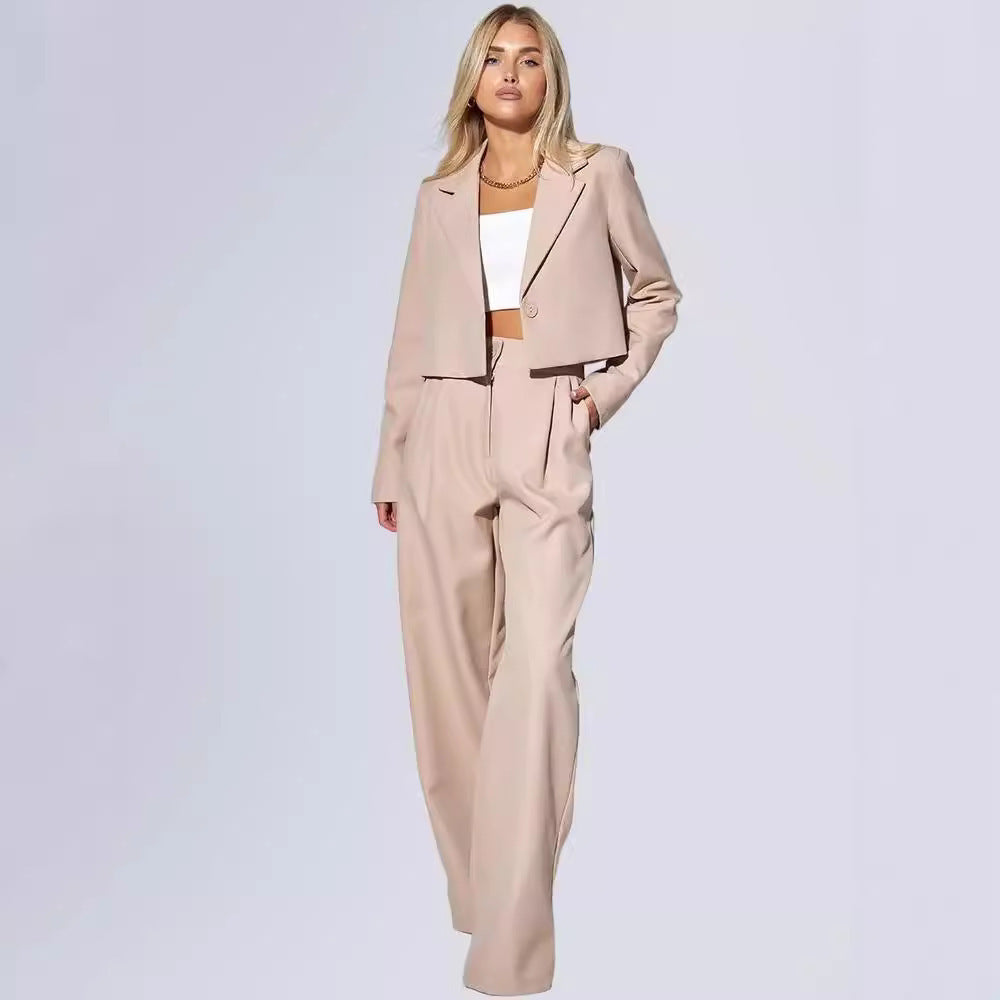 Fashion Casual Short Small Suit Slim Suit Women's Suit null