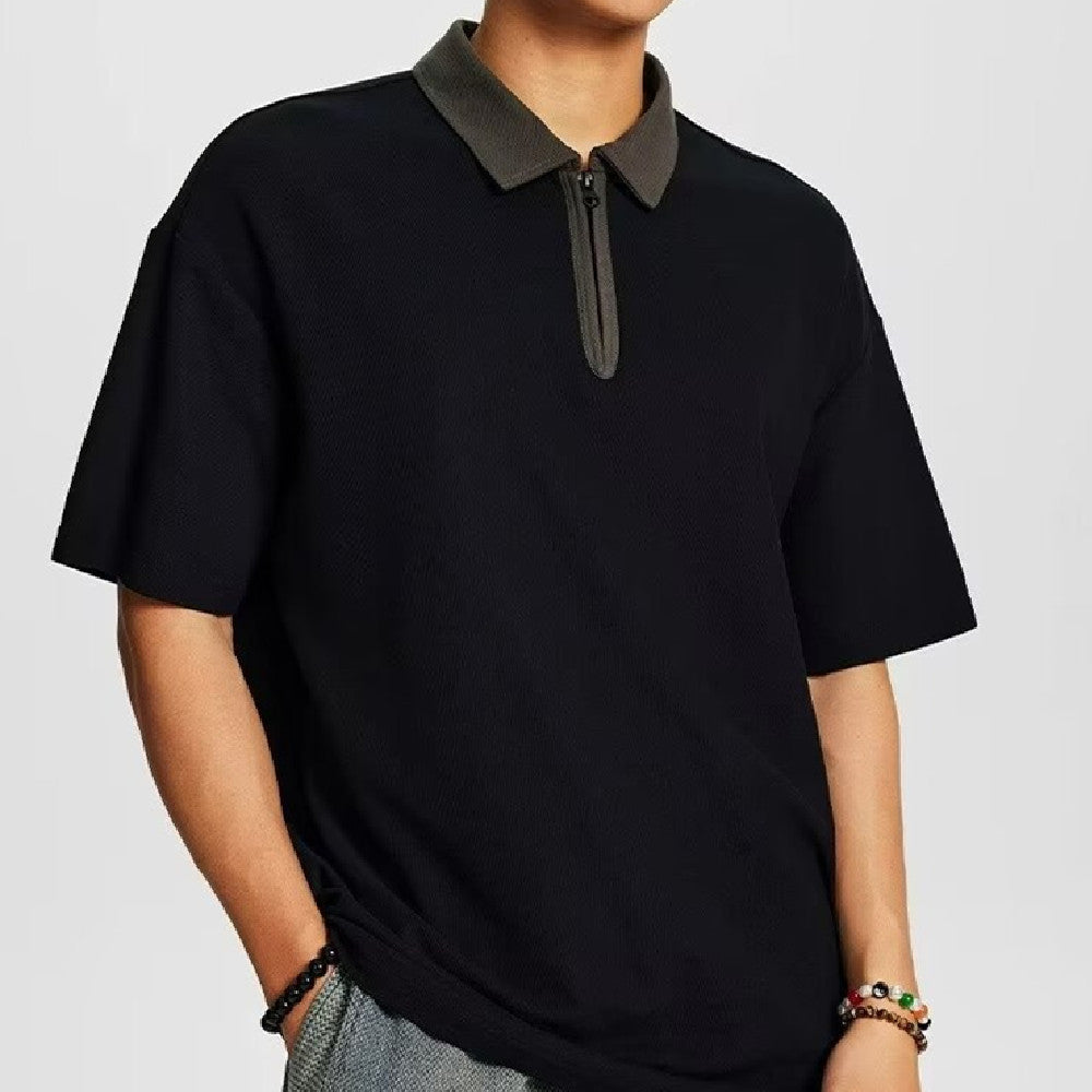 American Solid Color T-shirt Men's Casual Top