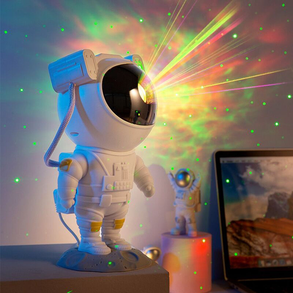 Creative Astronaut Galaxy Starry Sky Projector Nightlight USB Atmospher Bedroom Table Lamp null