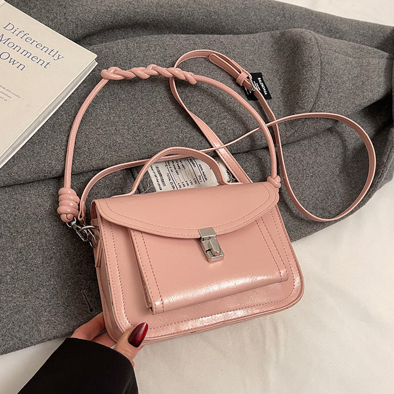 Casual Small Square Shoulder Bag Retro Portable Messenger Handbags For Women null