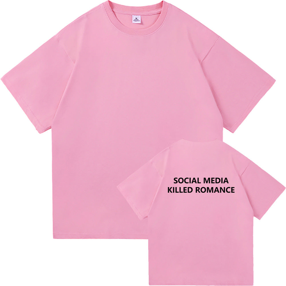 Fashionable Men's And Women's Short Sleeves