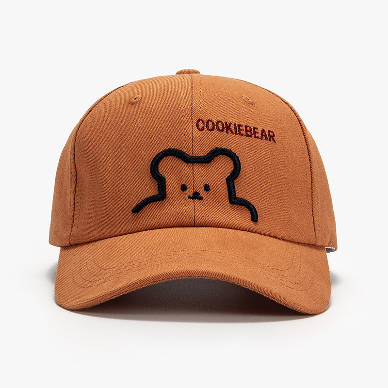 Men's Outdoor Sun Protection South Korea Cute Bear Baseball Cap null