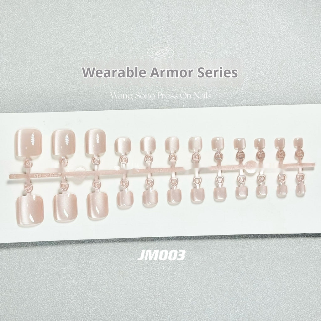 Internet Celebrity Micro Glass Bead Cat's Eye Toe Nail Wear Nail