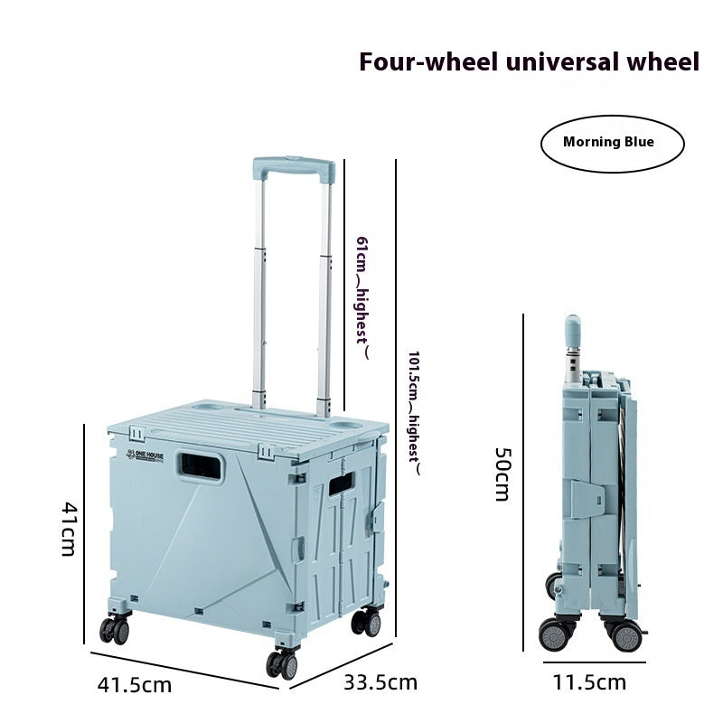 Household Portable Folding Supermarket Trolley null