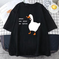 Summer Pure Cotton Cartoon Duck Men's Fashion T-shirt