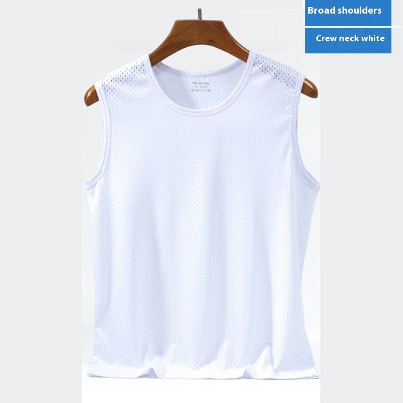 Quick-drying Breathable Plus Size Bottoming Shirt Wide Shoulder Vest