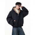 Mens Trendy High-end Winter Hooded Cotton Coat