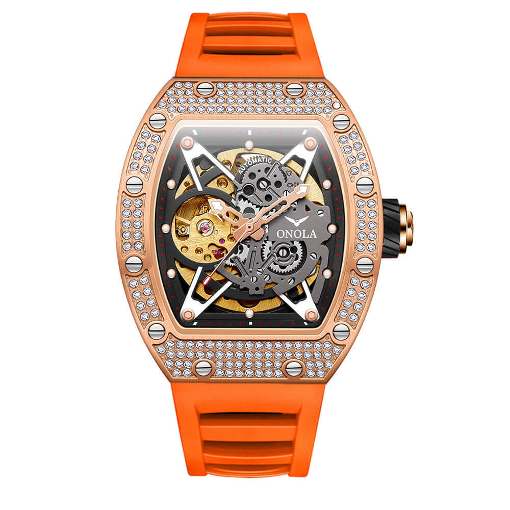 Fully-jewelled Automatic Mechanical Watch Men