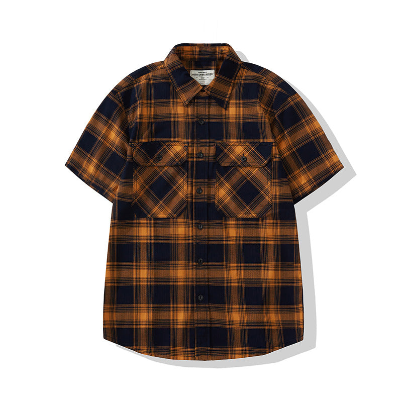 Men's All-match Casual Plaid Shirt