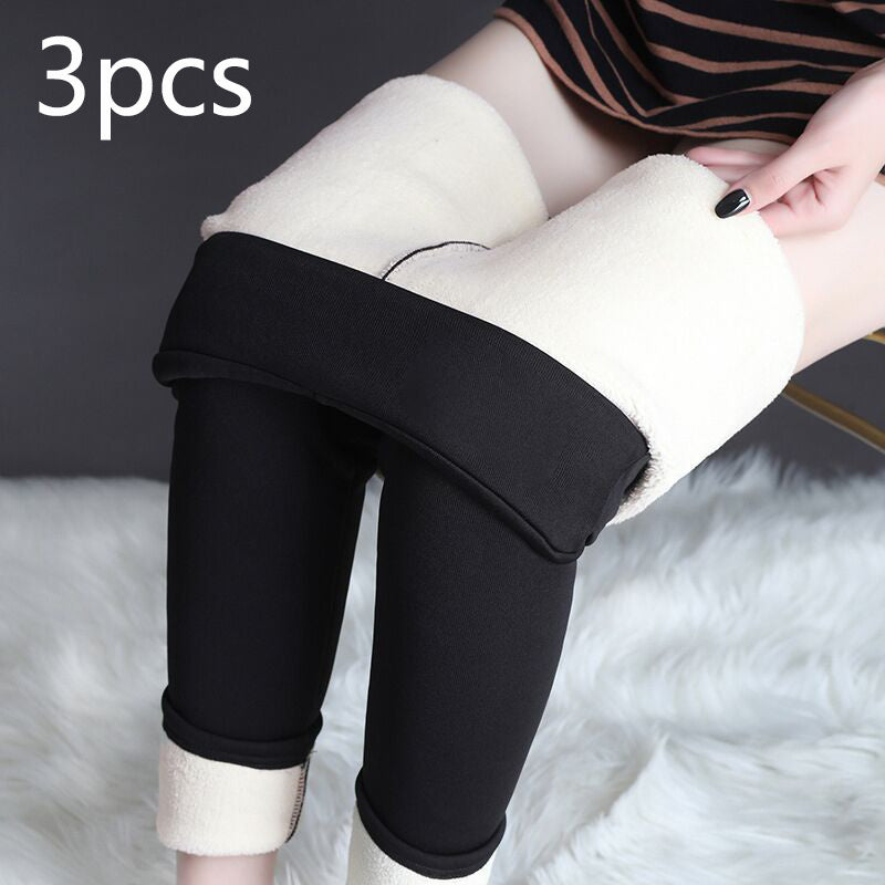 Winter Leggings Warm Thick High Stretch Lamb Cashmere Leggins Skinny Fitness Woman Pants null