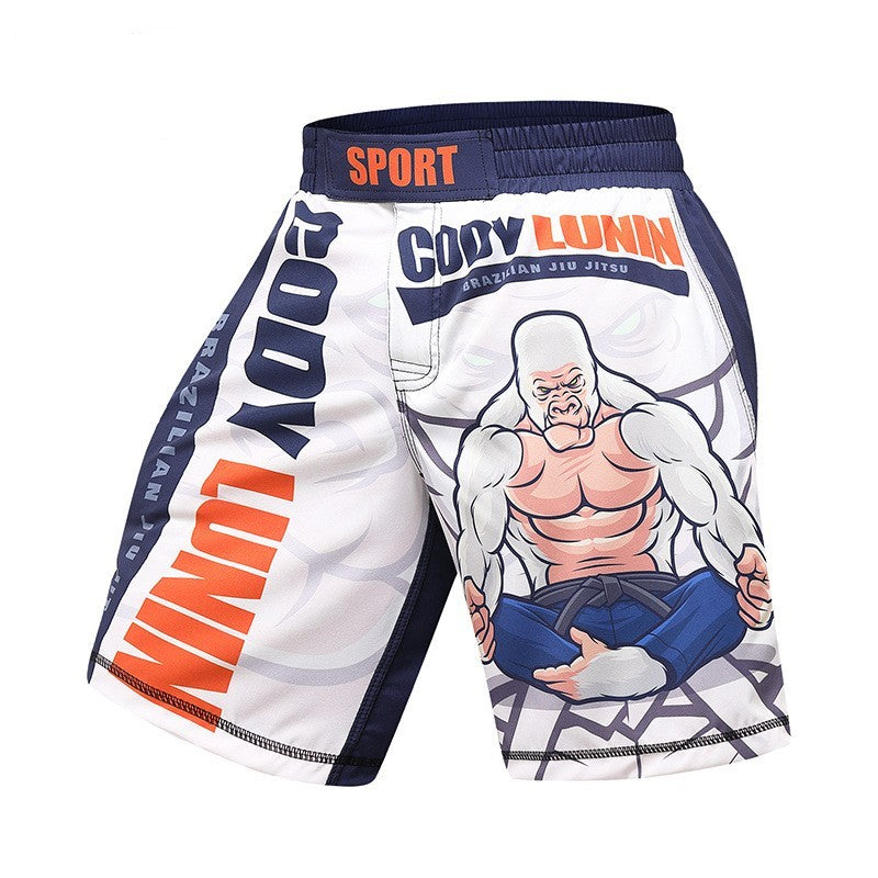 Men's Gym Jiu Jitsu Sanda Shorts null