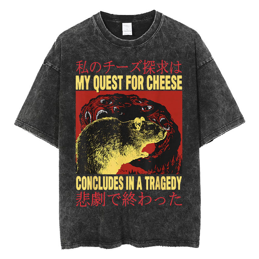 Fashion Personality Frog Print Men's T-shirt