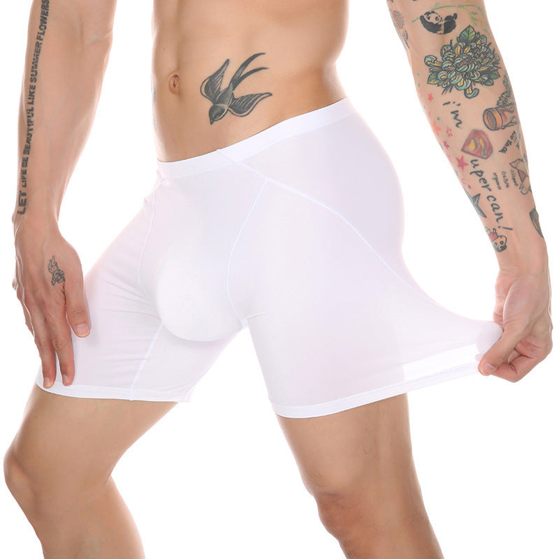 Ice Silk Boxer Sports And Fitness Shorts null