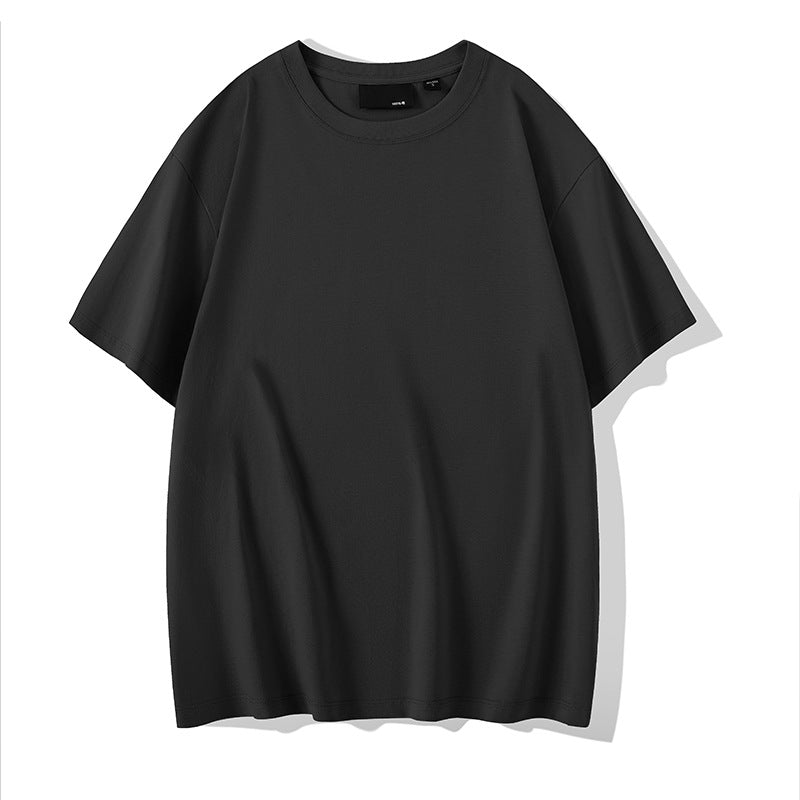 Solid Color Round Neck Bottoming Shirt Summer Casual