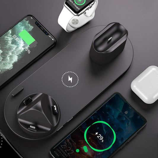 Wireless Charger For IPhone Fast Charger For Phone Fast Charging Pad For Phone Watch 6 In 1 Charging Dock Station null