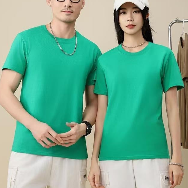 Cotton T-shirt Men's And Women's Loose Work Clothes Short Sleeve Sports Meeting Graduation Season