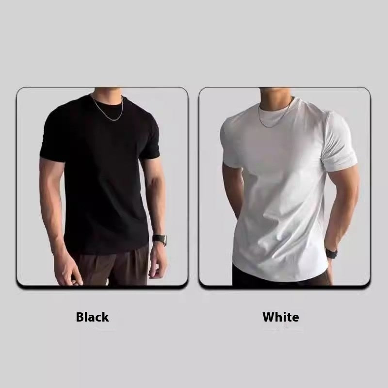 Sports Fitness Clothes Closed Short-sleeved T-shirt Men