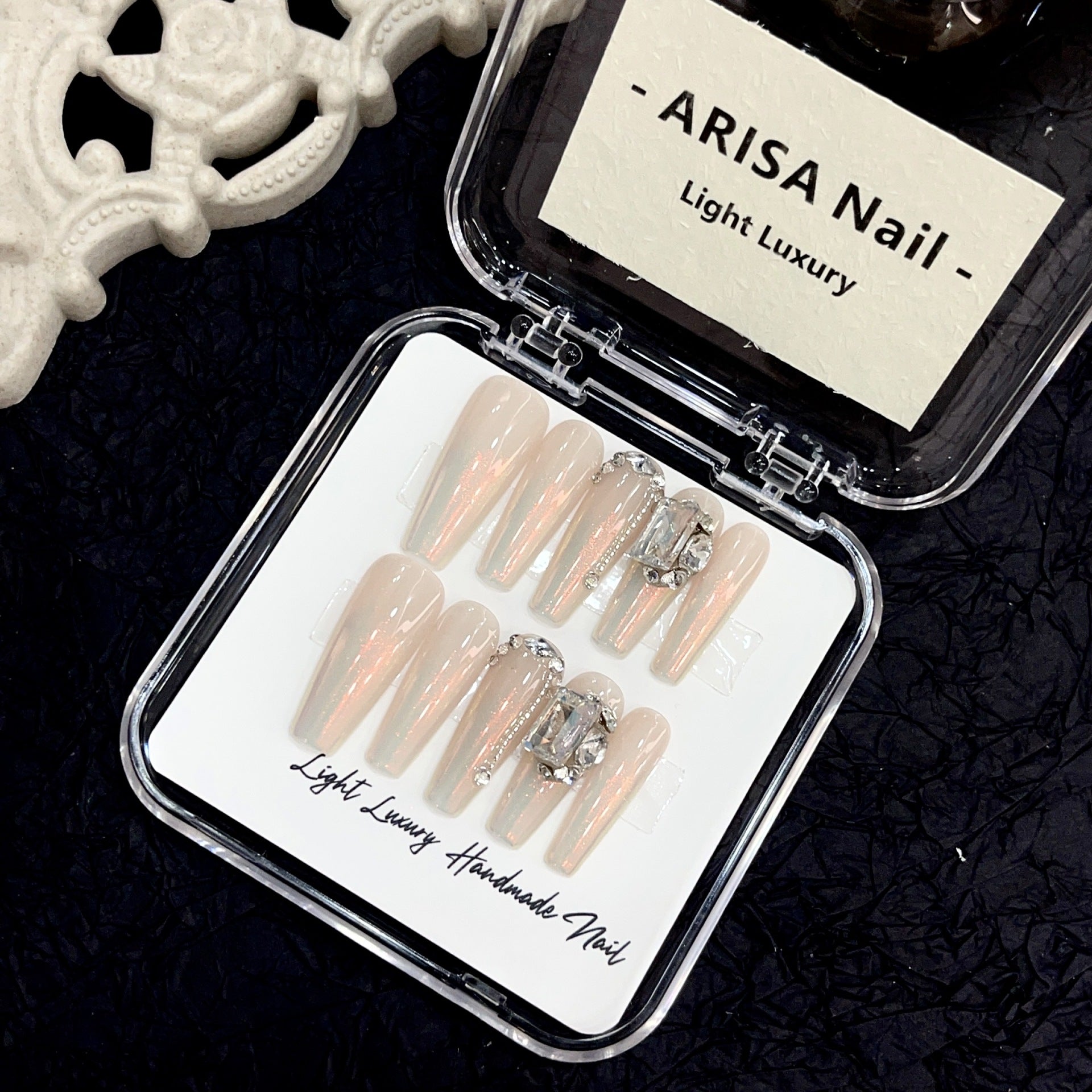 Aurora Powder Gradient Pure Want To Wear Nail Tip Pure Handmade