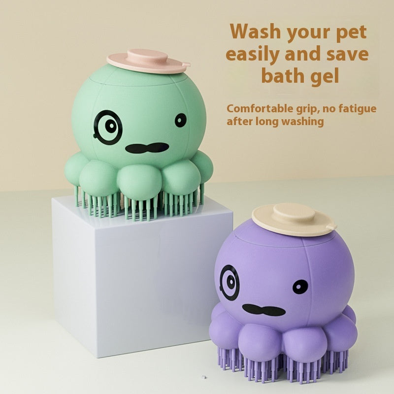 Pets Shower Brush Silicone Bath Massage Comb Pet Products null