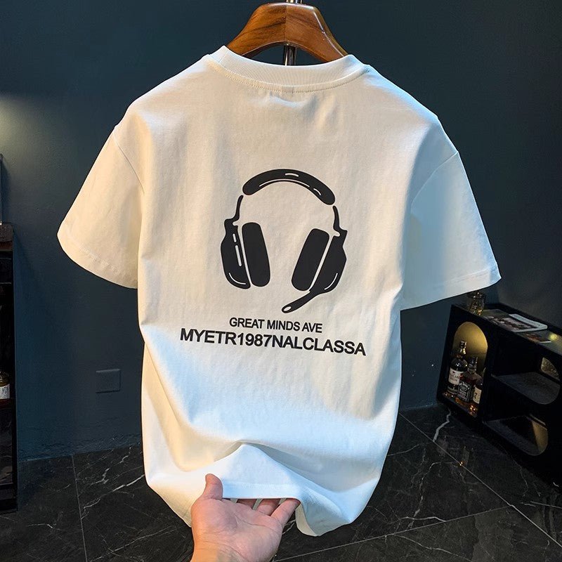 100 Cotton Coat Summer Men's Printed T-shirt White Weight 230g 100 Cotton Coat Summer Men's Printed T-shirt - shop_name