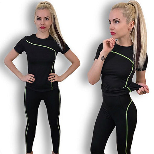 Gym training tights pants suit sportswear null