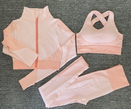 Yoga sets female sport gym suit null