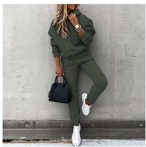 Women's New Hooded Sweatshirt Sports Suit null