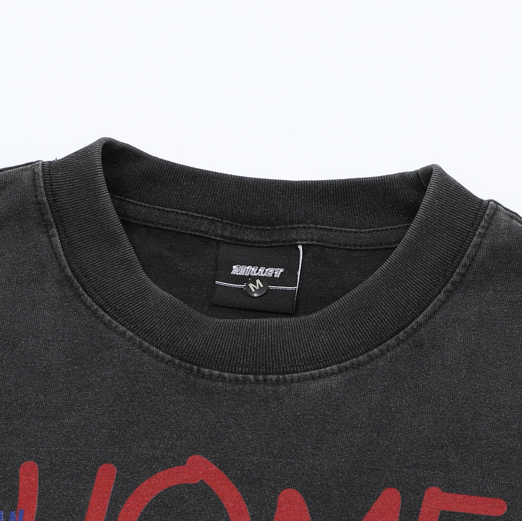 Men's American-style Printed Long-sleeved T-shirt