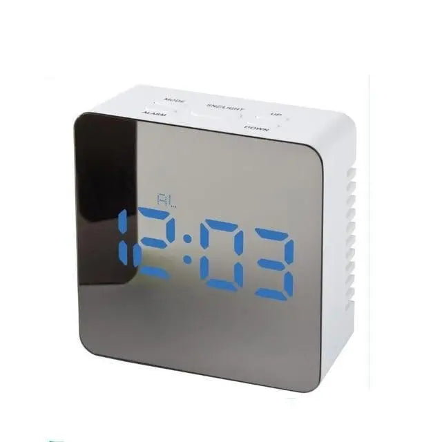 Digital LED multi-function mirror clock null