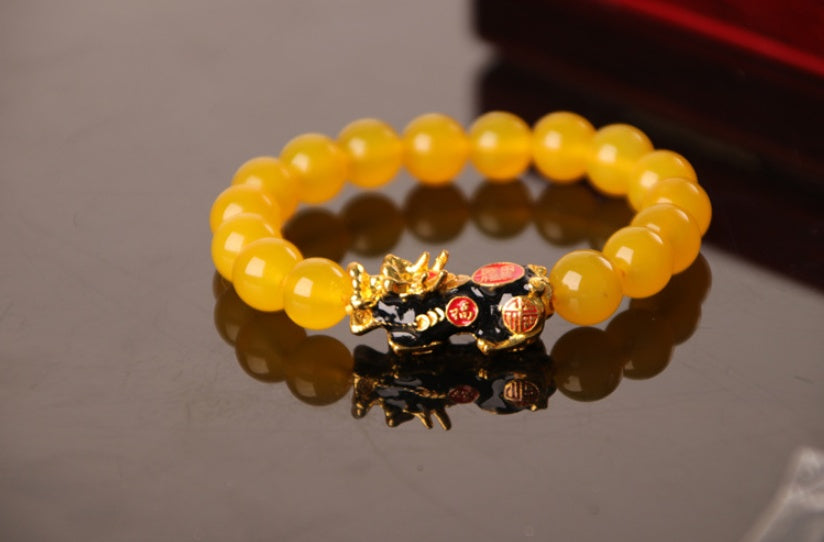 3D Gold Plated PiXiu Bracelet null