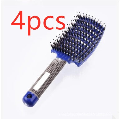 Hairbrush Anti Klit Brushy Haarborstel Women Detangler Hair Brush Bristle Nylon Scalp Massage  Teaser Hair Brush Comb null