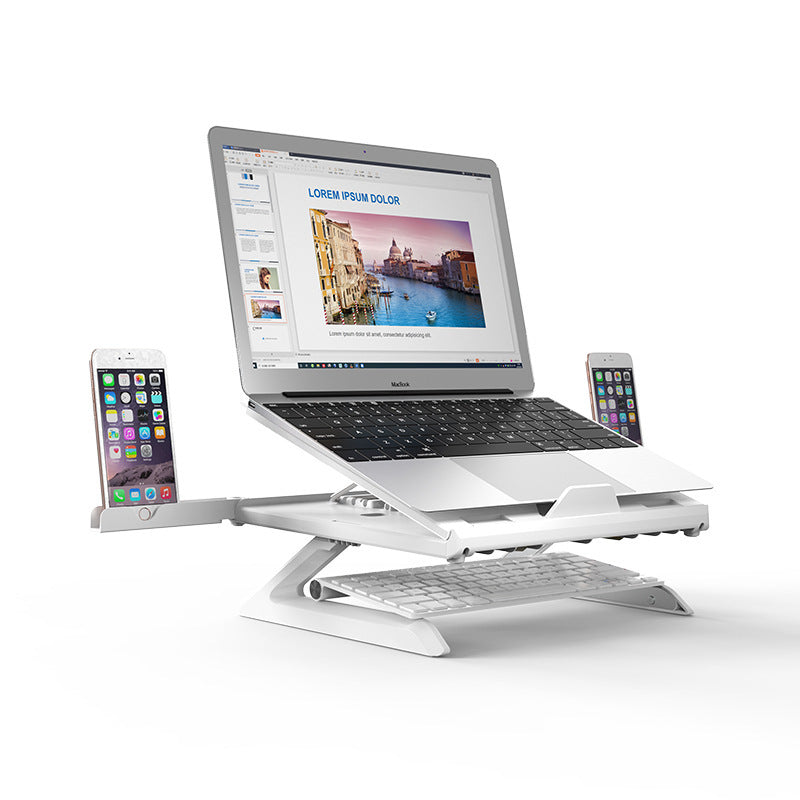 New Laptop Stand Multifunctional Folding Lift Portable Laptop Stand Monitor Increase Rack Aluminum Alloy Base null