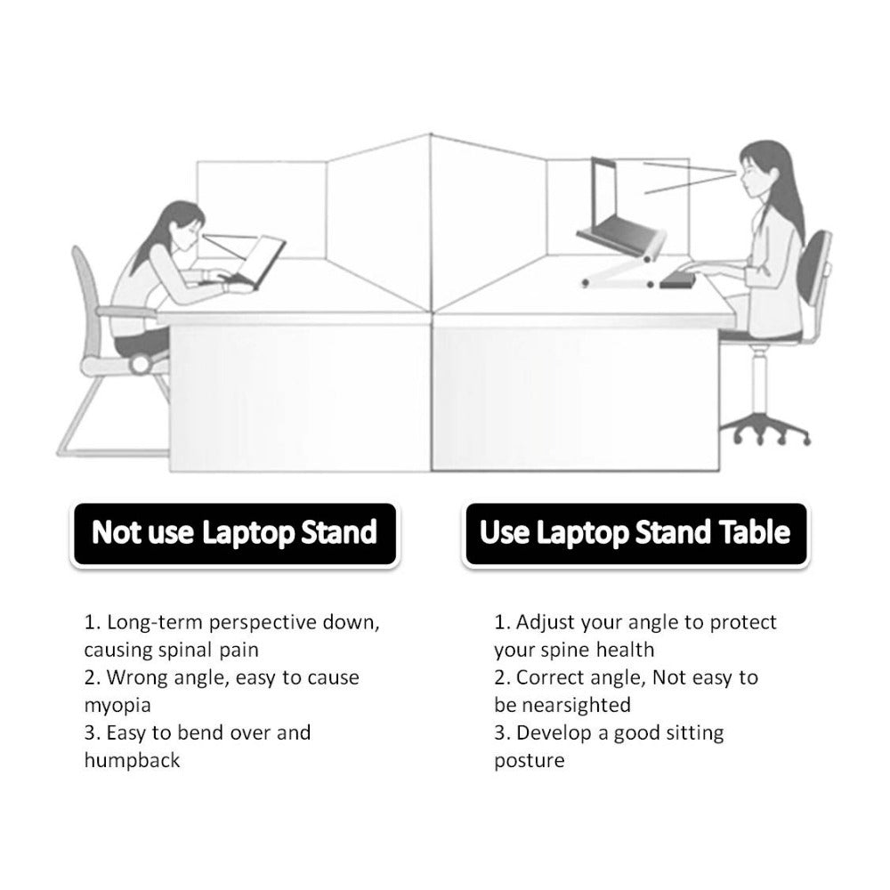 Foldable Laptop Stand Ergonomic Desk Tablet Holder null