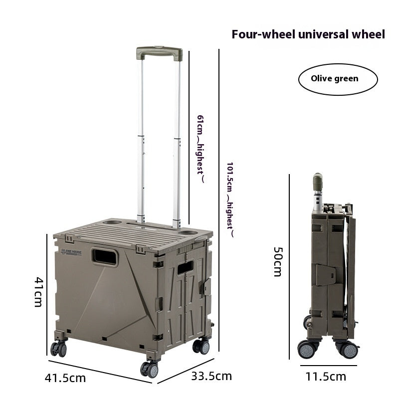 Household Portable Folding Supermarket Trolley null