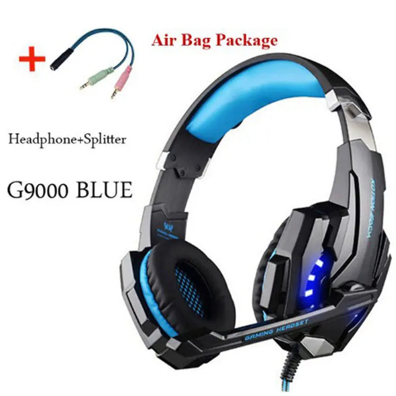 Wired Gaming Headset Headphones Surround Sound Deep Bass Stereo Casque Earphones With Microphone null