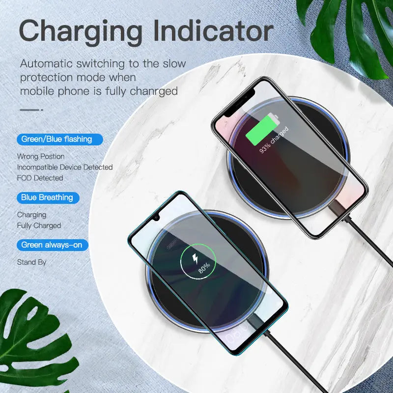 Mobile phone wireless charger fast charge null