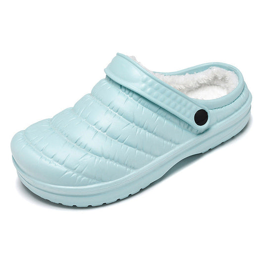 Sole Rubber EVA Applicable Neutral Waterproof Non-slip Plush Cotton Shoes null