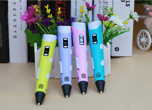 3D print pen 3D pen two generation graffiti 3D stereoscopic paintbrush children puzzle painting toys null