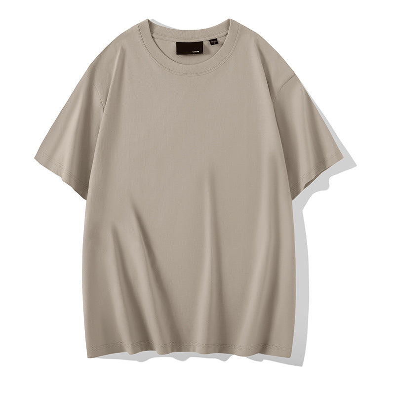 Solid Color Round Neck Bottoming Shirt Summer Casual